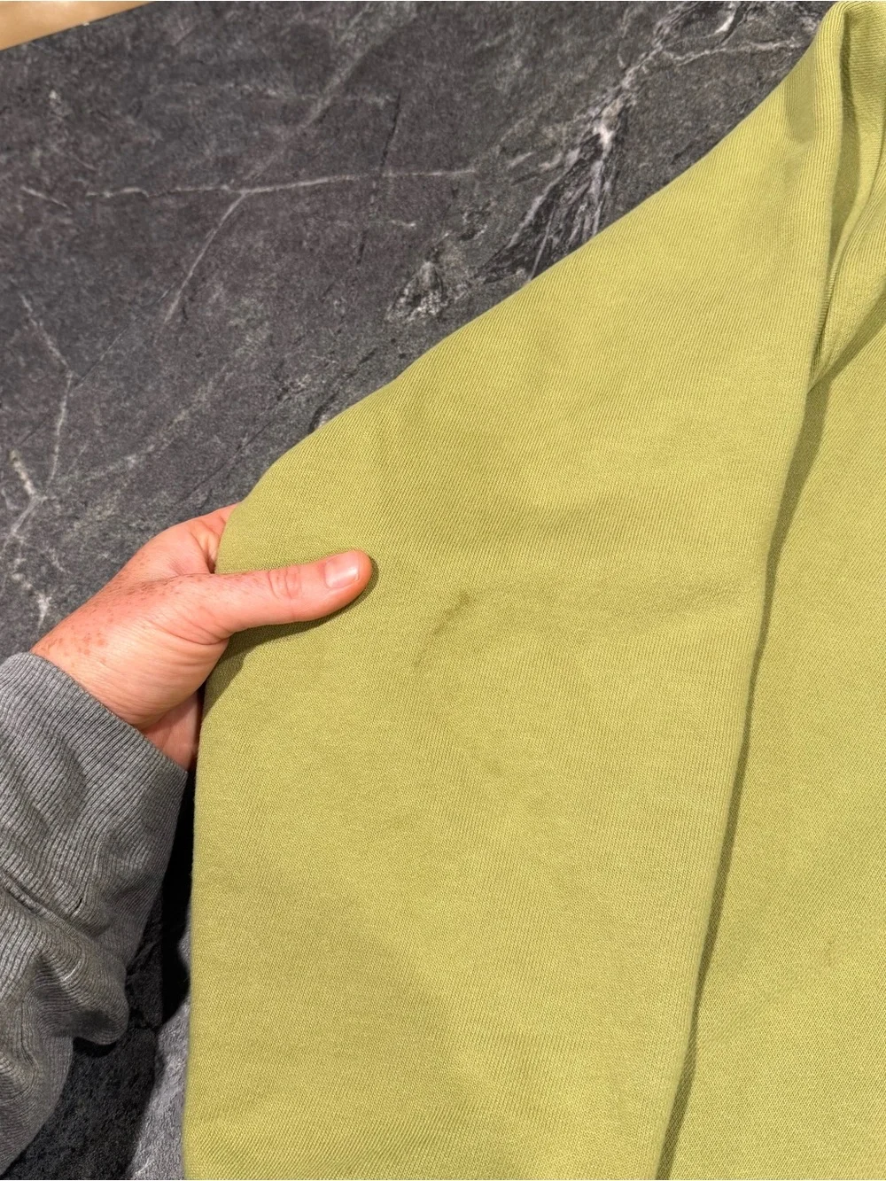 Alo Renown heavyweight crewneck sweatshirt women large oversized Olive green